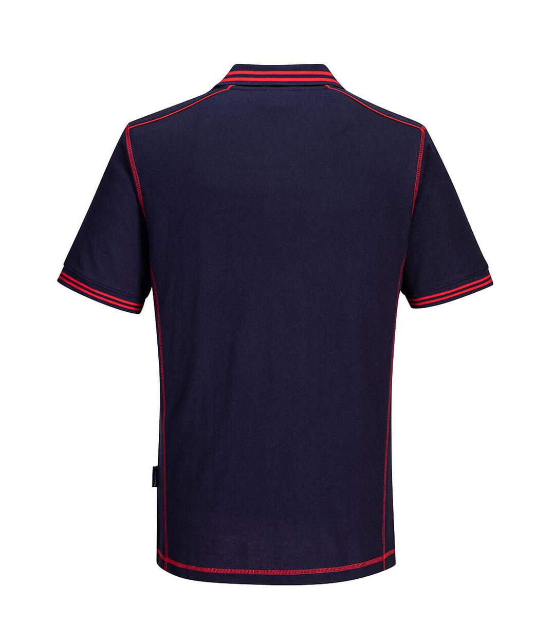 Mens essential two tone polo shirt navy/red Portwest