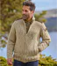 Gilet Zippé en Tricot Moucheté-1