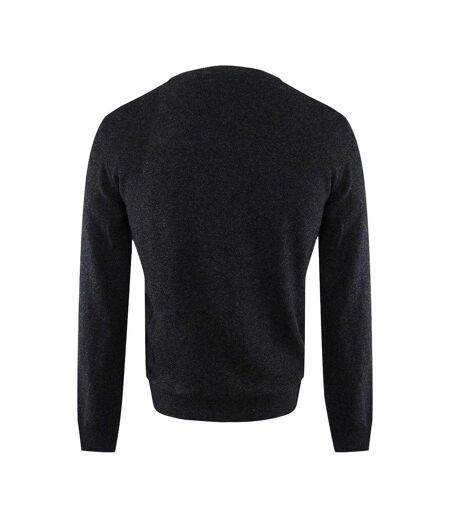 Mens Logo Jumper Dark Grey Aquascutum