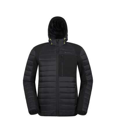 Mens Turbine Ii Softshell Padded Jacket Jet Black Mountain Warehouse