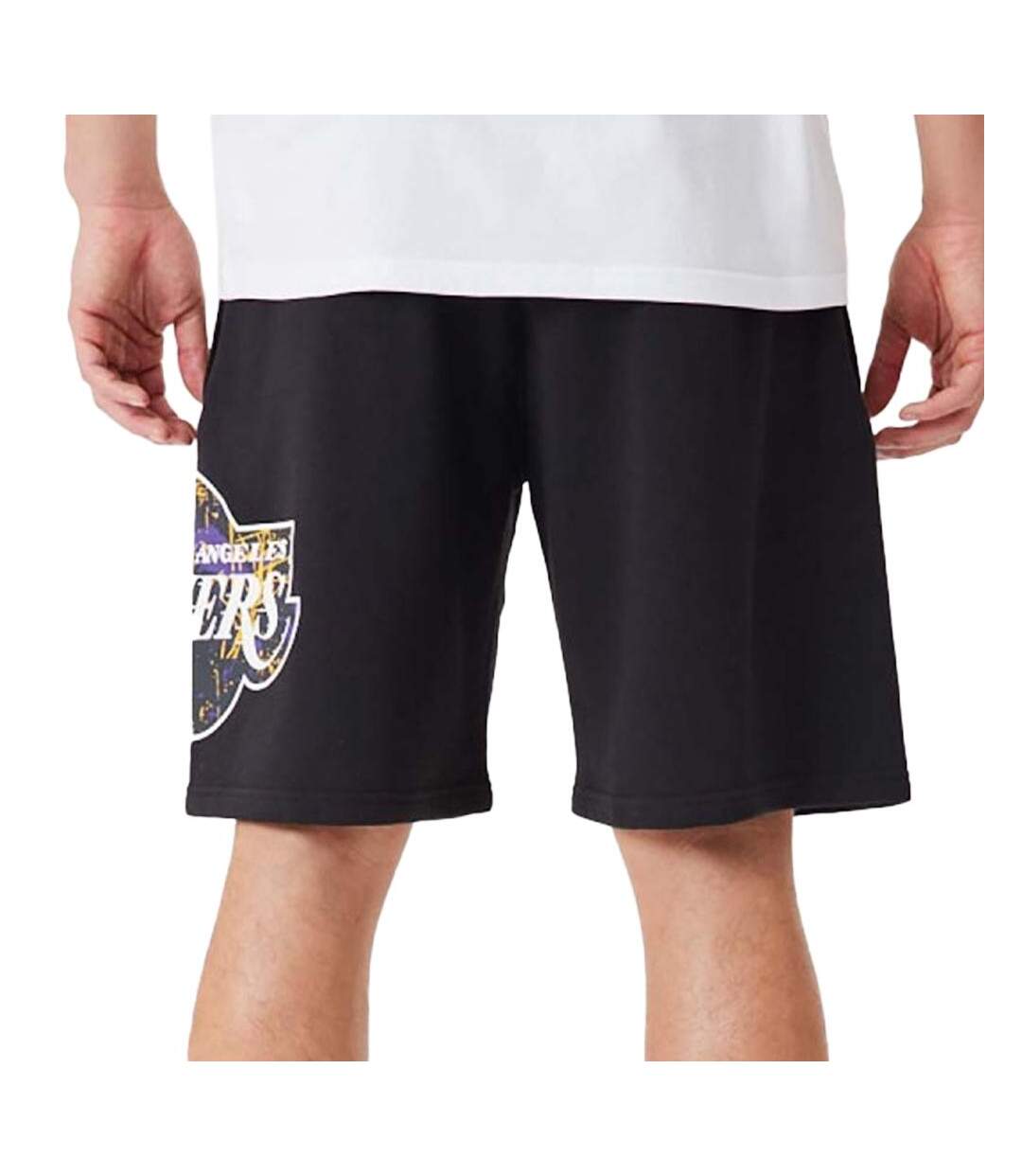 Short noir homme new era nba los angeles lakers - l-2