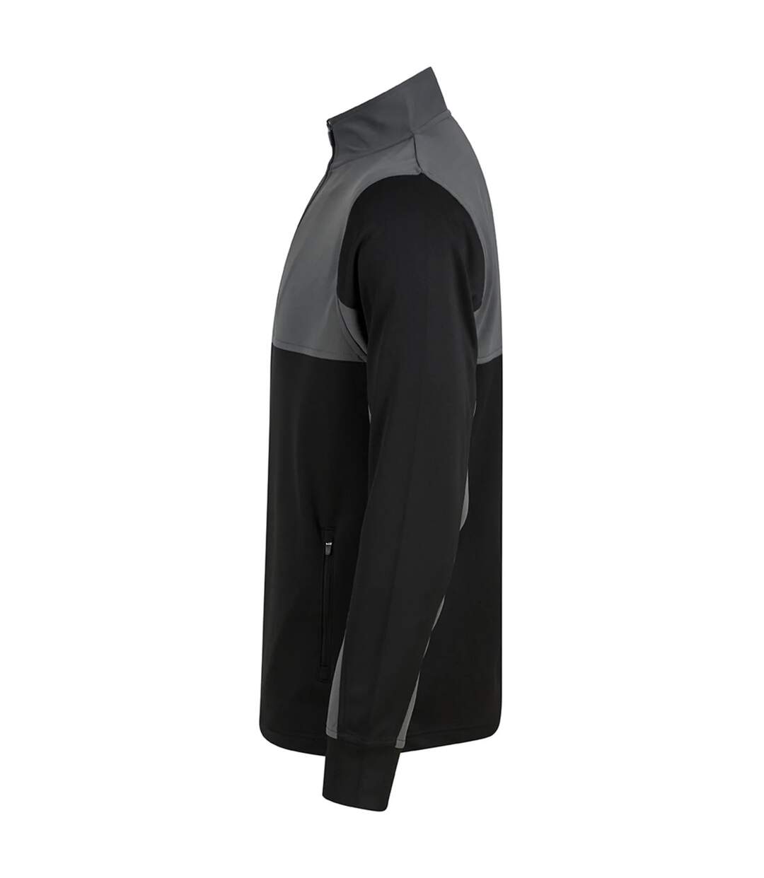Haut De Survêtement Homme Noir Gris Foncé Finden & Hales-3