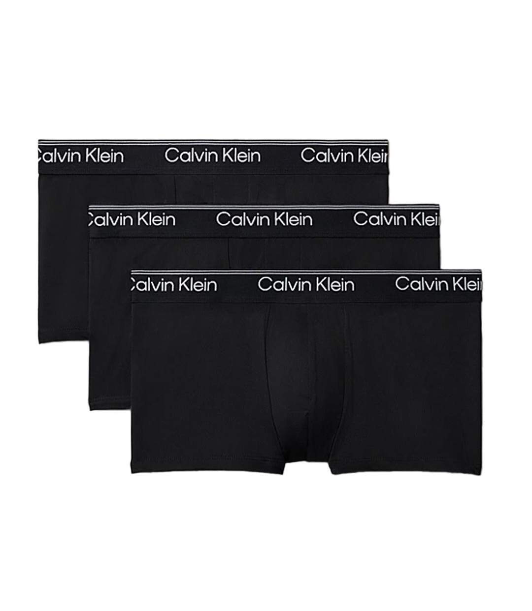 X3 boxers noir/blanc homme calvin klein jeans low rise trunk-1