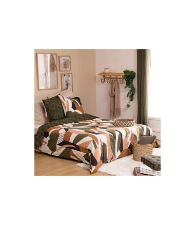 Parure de Lit 3 Pièces Arik 240x220cm Kaki
