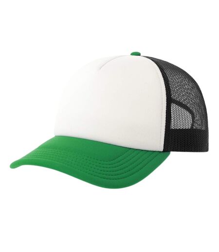 Casquette Trucker Motif/style 5 Panneaux Rapper-s Adulte Blanc Noir Vert Atlantis