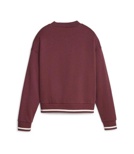 Sweat Bordeaux Femme Puma W Squad Crew - S