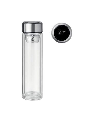 Pole glass thermometer water bottle one size transparent MidOcean