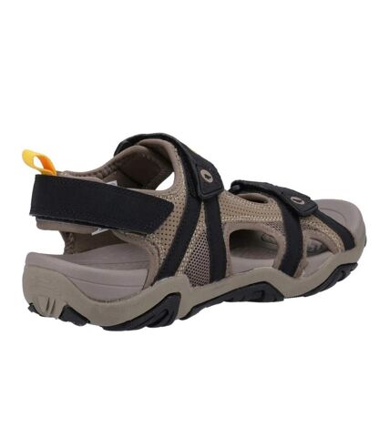 Mens crater sandals dark taupe/light taupe Hi-Tec