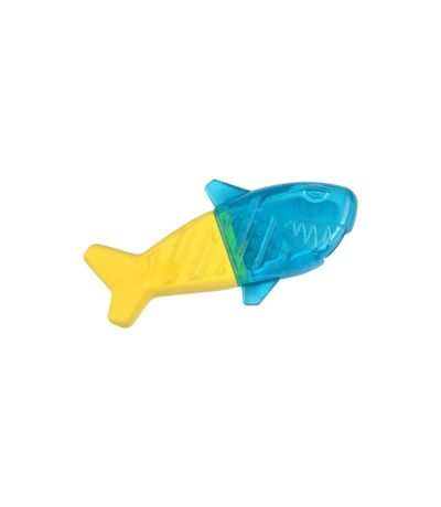 Jouet pour Chien Givré Requin 18cm Bleu & Jaune