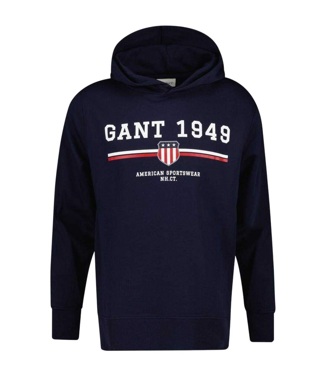 Sweat À Capuche Avec Cordons Motif/style Imprimé Graphique Homme Bleu Sombre Gant-1