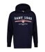 Sweat À Capuche Avec Cordons Motif/style Imprimé Graphique Homme Bleu Sombre Gant-1