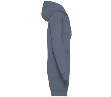 Robe sweat à capuche - Femme - PAT5005 - gris mineral