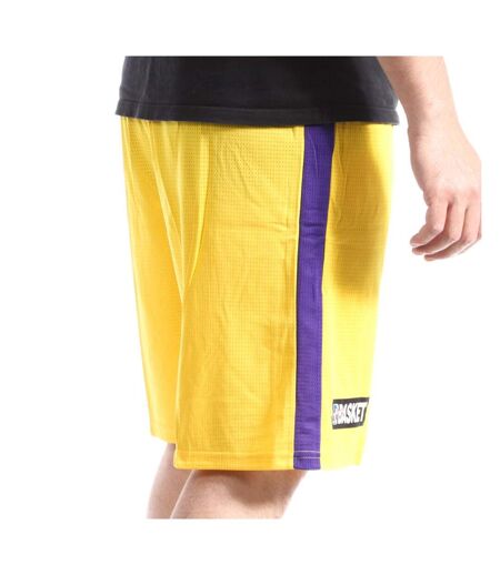 Los Angeles 32 Short de Baskets Jaune Sport Zone Homme 2023/2024 - L