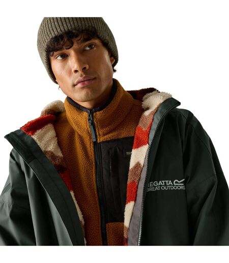 Unisex Adult Abstract Mountain Waterproof Changing Robe Iron Regatta
