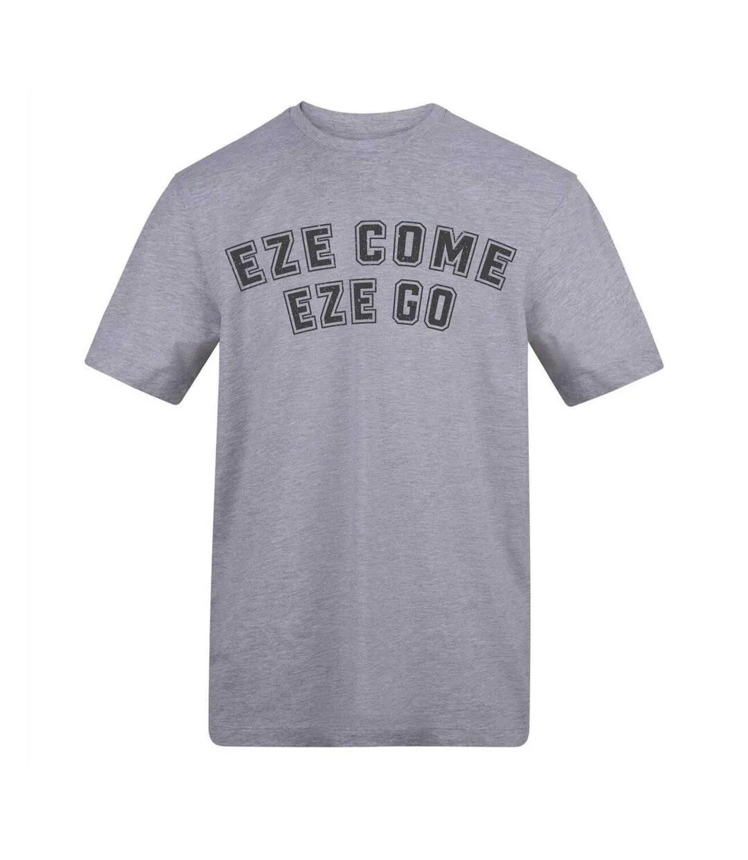 Mens Eze Come Eze Go Football T-shirt Grey AWD-1