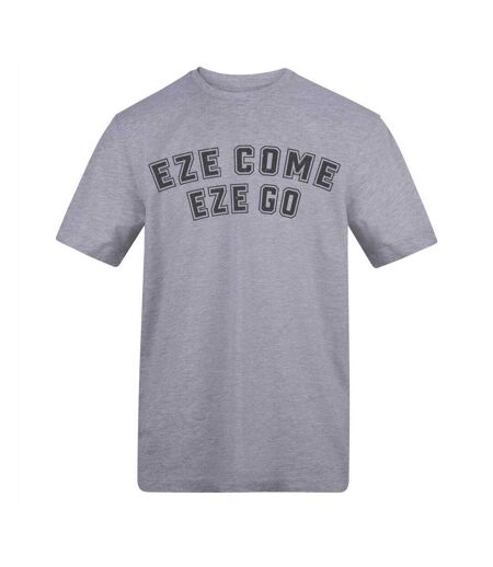 Mens Eze Come Eze Go Football T-shirt Grey AWD