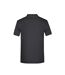 Polo Motif/style Rayures Contrastées Homme Noir Orange James And Nicholson-2