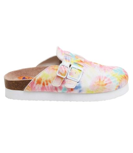 Womens/ladies abelplus tucker tie dye mules pastel/multicoloured Rocket Dog