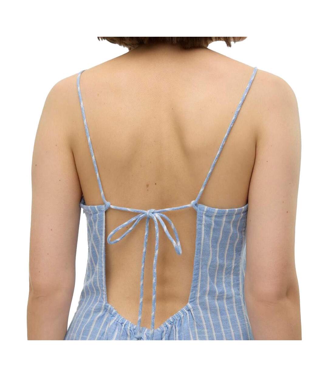 Robe bleu femme vero moda kaori-2
