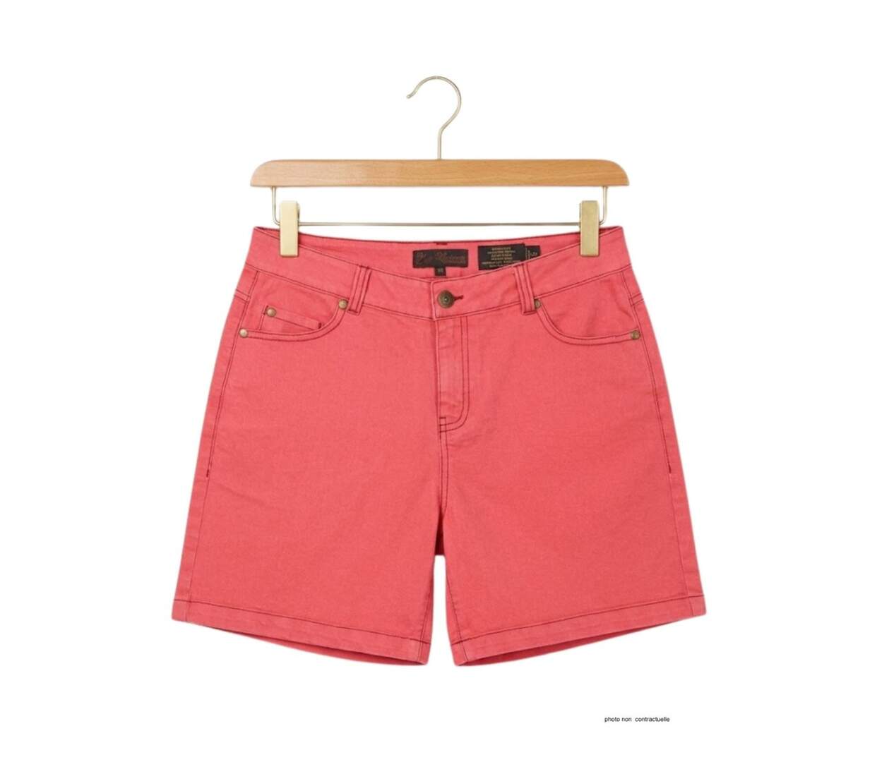 Short en tissu extensible femme MAYFLOWER SHORTF301A : le confort stretch absolu pour bouger avec élégance-2