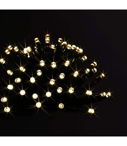 Guirlande extérieure de Noël à piles LED - L. 700 cm - Blanc chaud