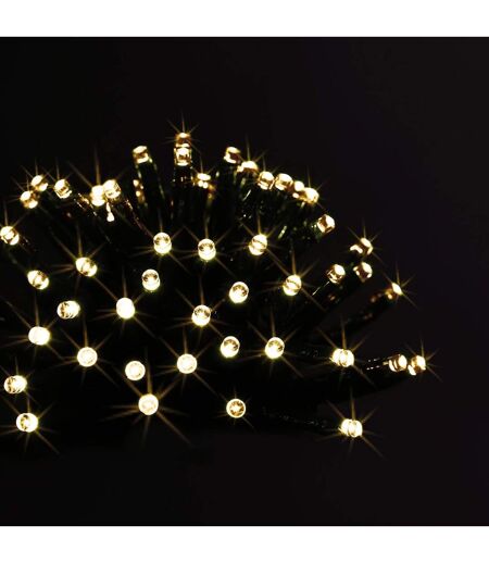 Guirlande extérieure de Noël à piles LED - L. 700 cm - Blanc chaud