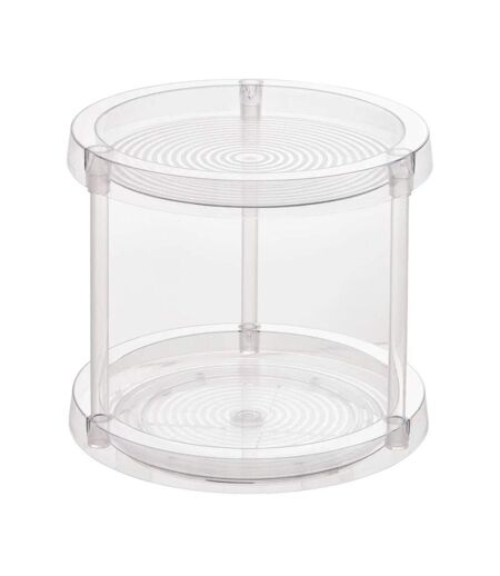 Plateau Rotatif 2 niveaux Selena 26cm Transparent