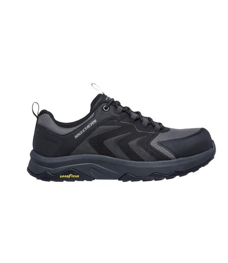 Mens Speed-flex Trekking Safety Trainers Black Skechers