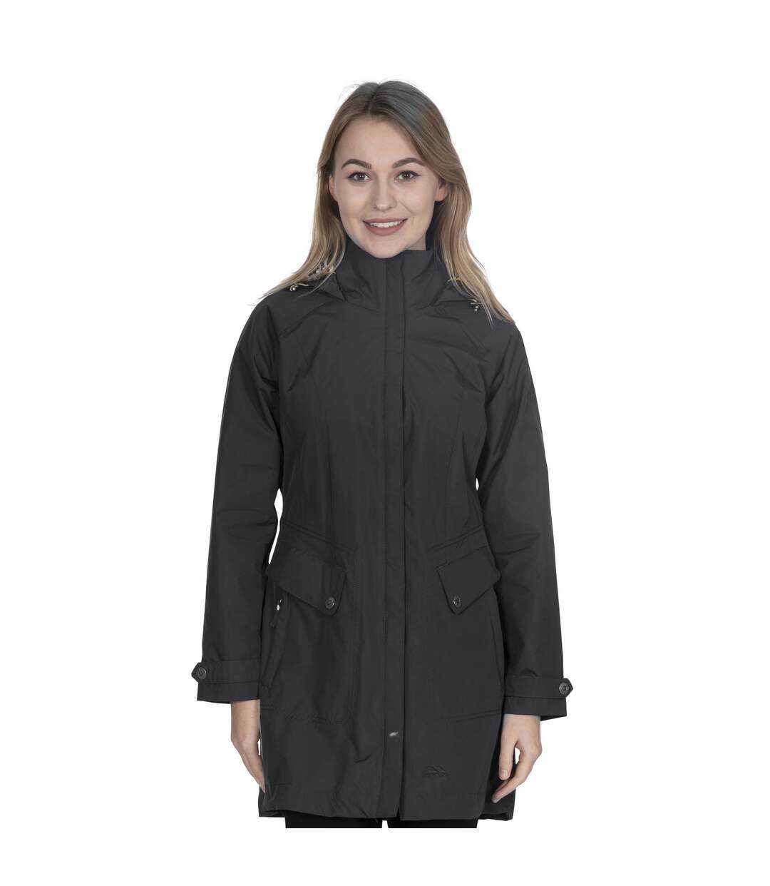 Womens/ladies Rainy Day Waterproof Jacket Black Trespass-1