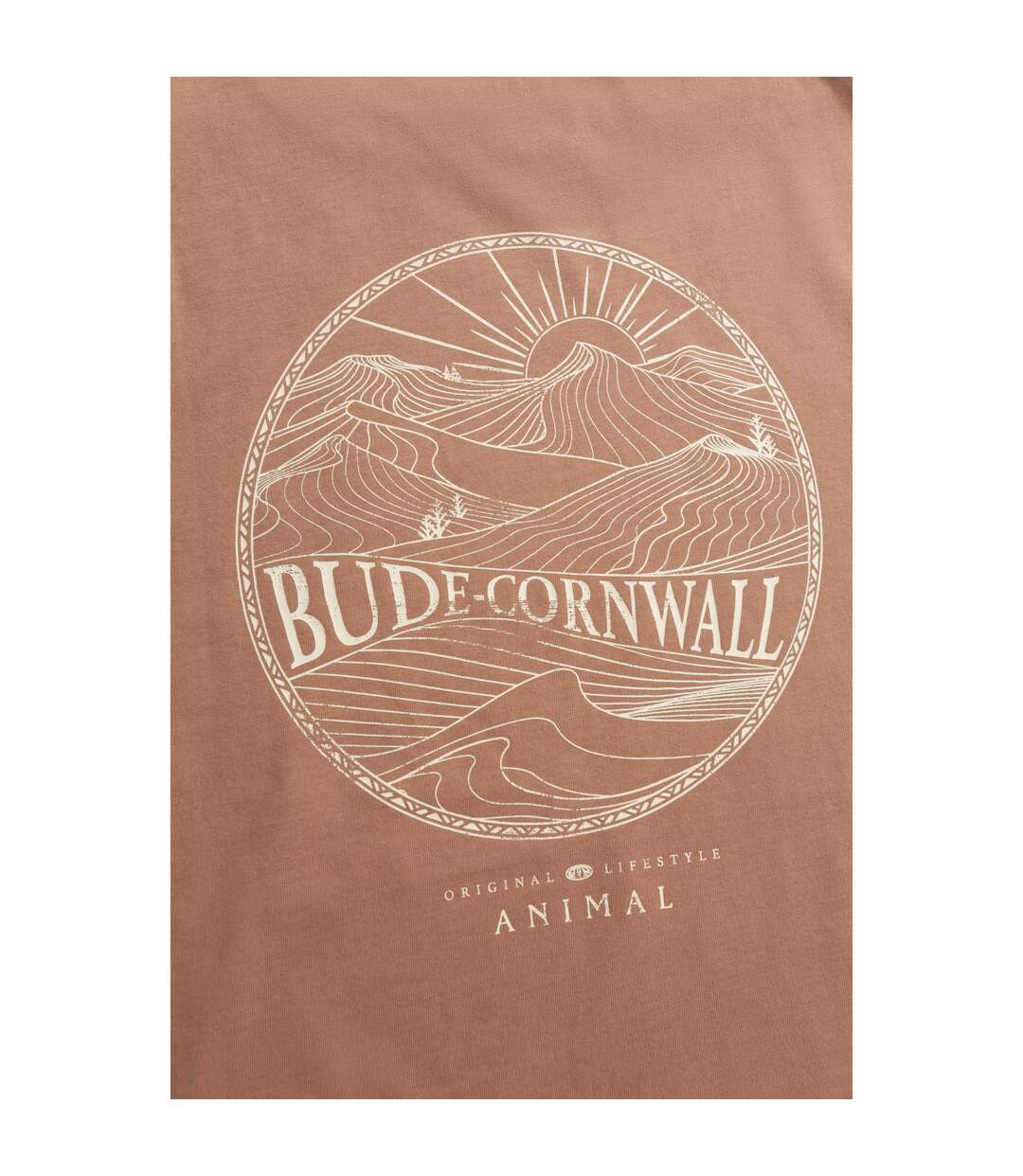 Mens Jacob Cornwall Graphic T-shirt Orange Animal-4