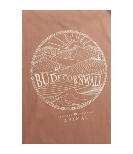 Mens Jacob Cornwall Graphic T-shirt Orange Animal