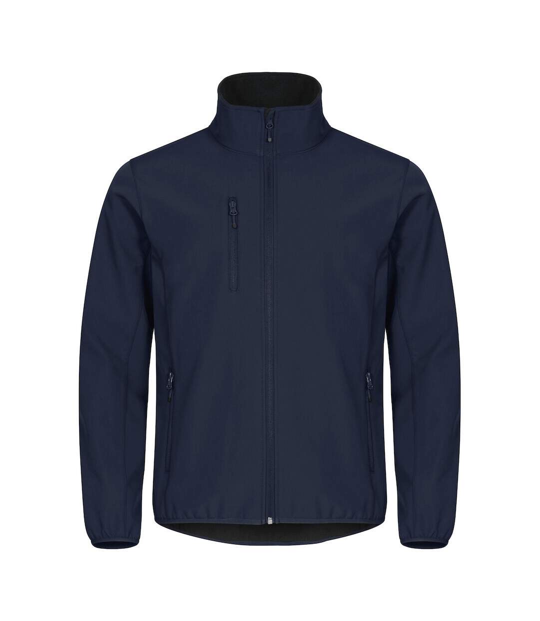 Mens Classic Soft Shell Jacket Dark Navy Clique-1