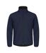 Mens Classic Soft Shell Jacket Dark Navy Clique-1
