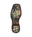 Womens/ladies Rebel Full Grain Leather Cowboy Boots Nicotine Brown Durango-4