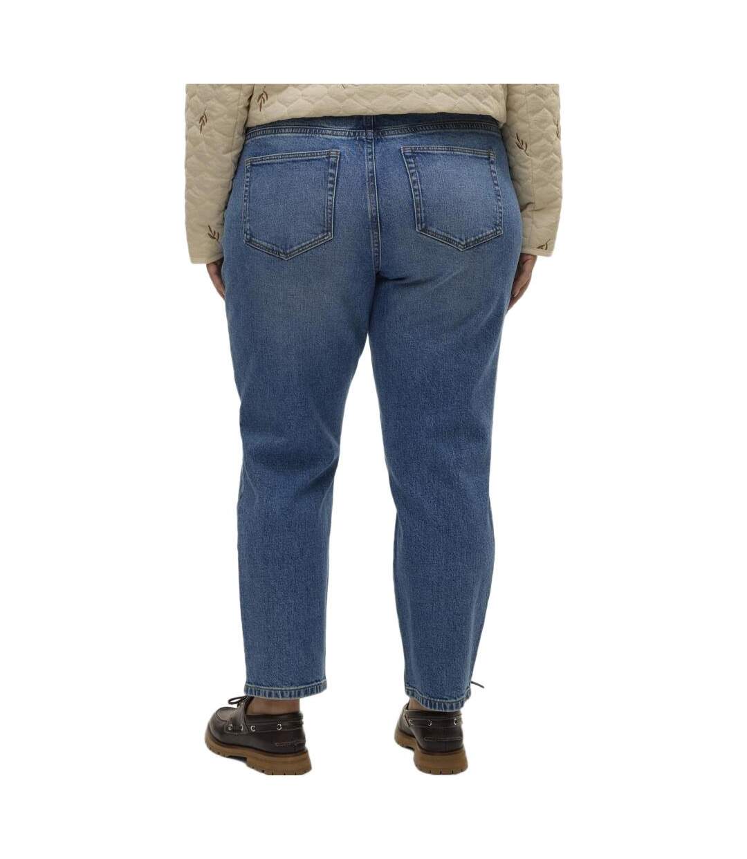 Jean bleu femme vero moda kyla curve-2