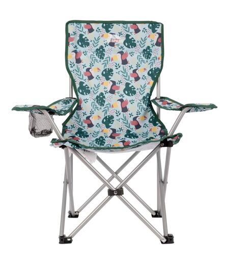 Childrens/kids joejoe tropical leaves camping chair one size multicoloured Trespass