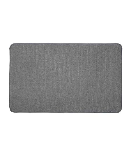 Tapis Déco Tissé Uni Manea 45x75cm Gris