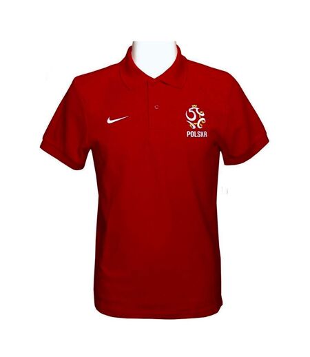 Poland FA Mens Nike Polo Shirt (Red/White/Gold)