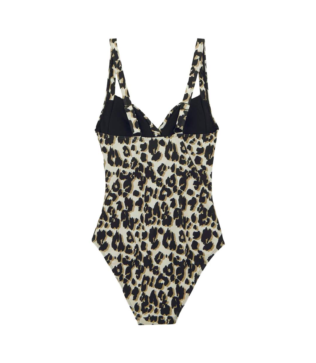 Womens/ladies Sakari Leopard Print Tummy Control One Piece Swimsuit Natural Regatta-2