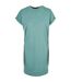 Robe T-shirt Manches Cut-on Femme Vert Urban Classics-1