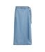 Womens/ladies Column Denim Wrap Skirt Blue Levis-2