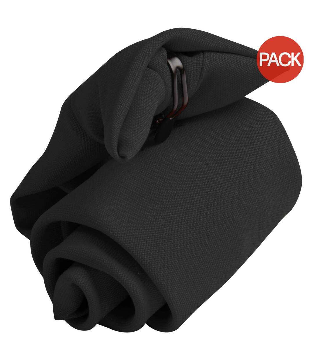 Lot de 2  Cravate à clipser homme taille unique noir Premier-1