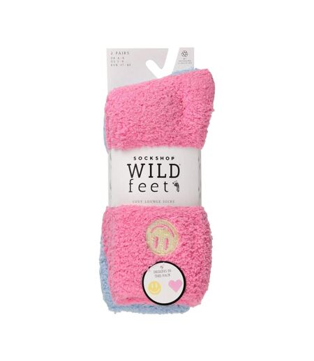 2 paires de chaussettes de salon épaisses et confortables pour dames