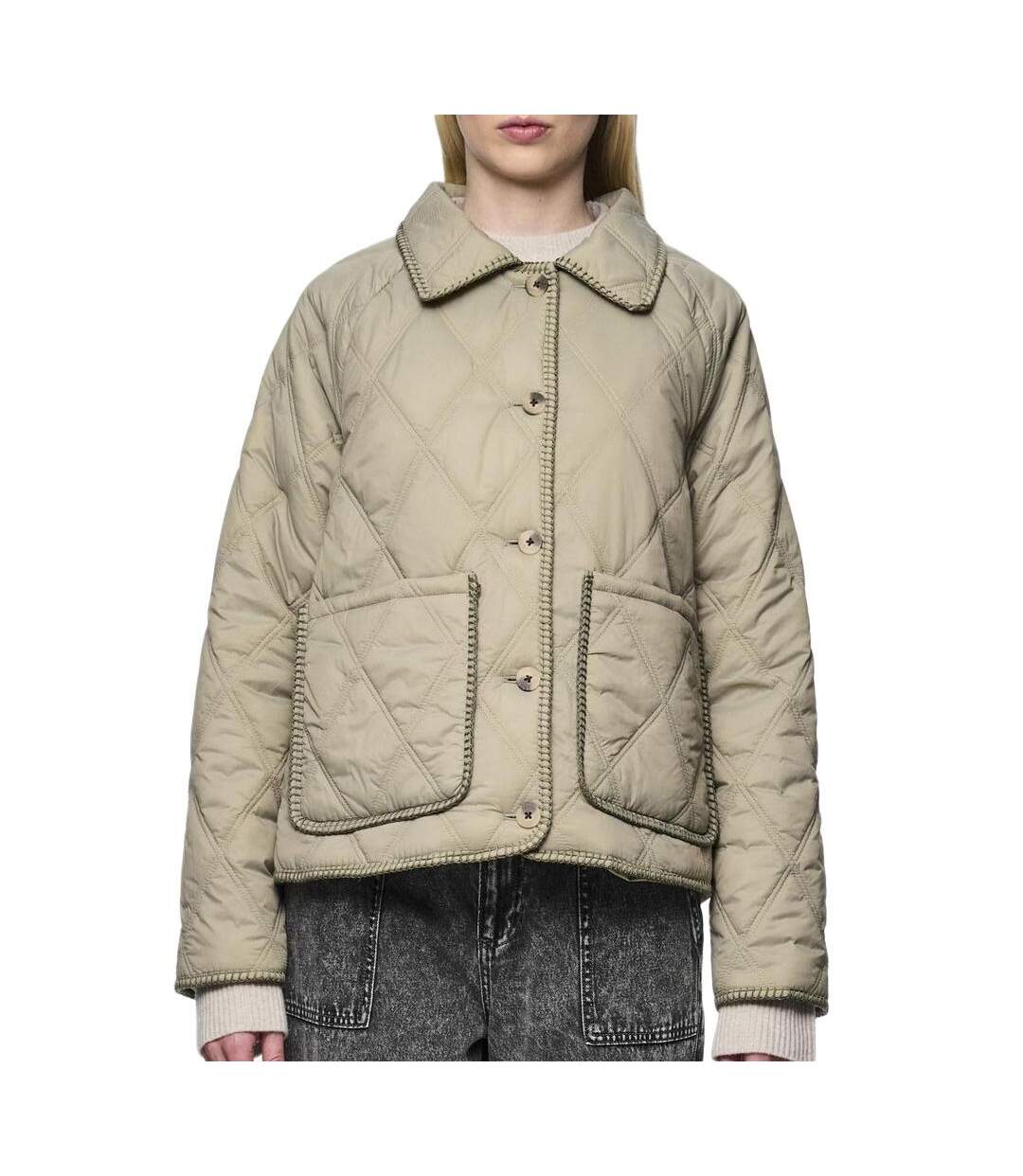 Veste kaki femme pieces naima-1