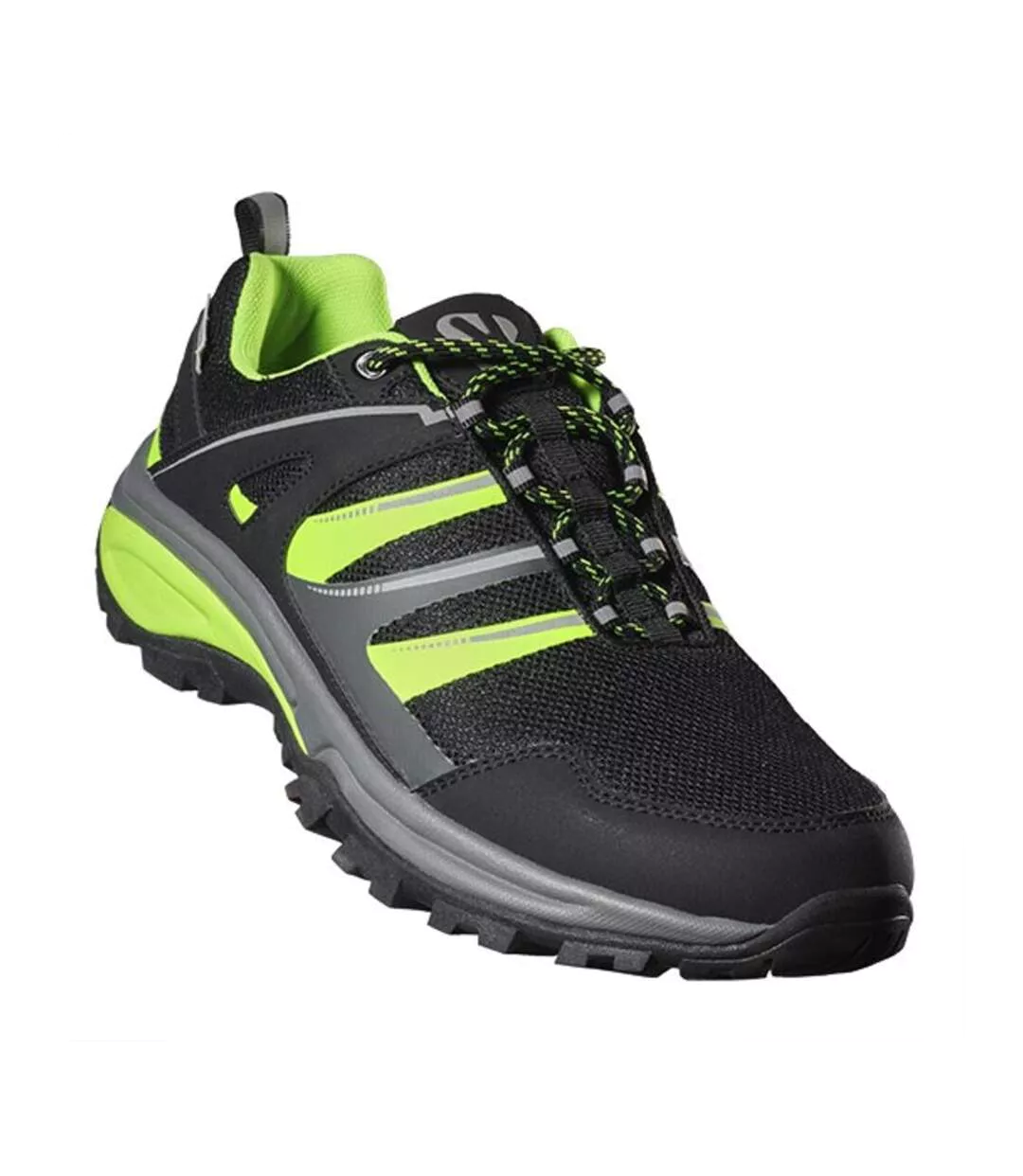 Chaussures De Marche Marc Homme Noir Vert Fluo Roly Footwear-1