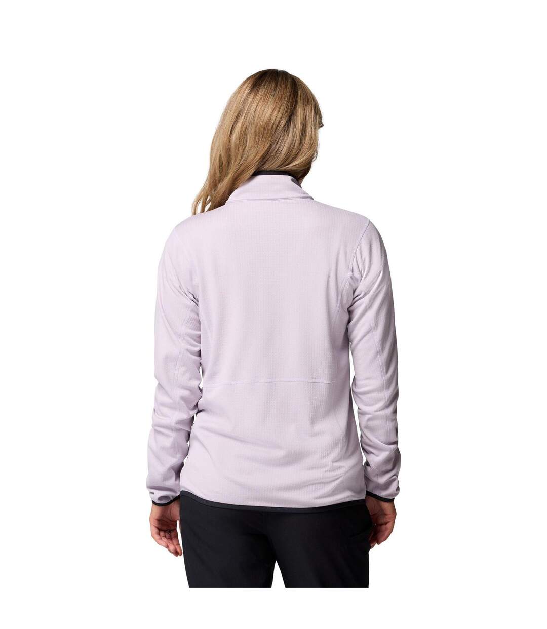 Womens/ladies Hike Grid Full Zip Fleece Jacket Lavender Columbia-3
