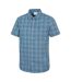 Mens Holiday Cotton Shirt Dark Blue Mountain Warehouse-3