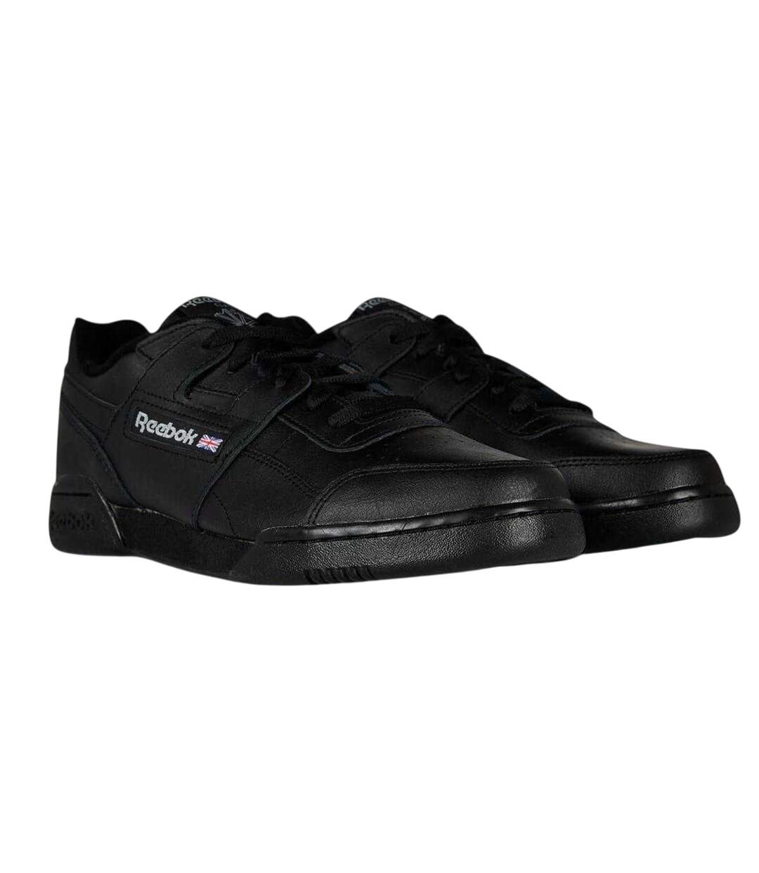 Mens Workout Plus Leather Trainers Black Reebok-4