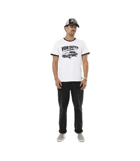 T-shirt homme en jersey stretch print devant Driver Vondutch