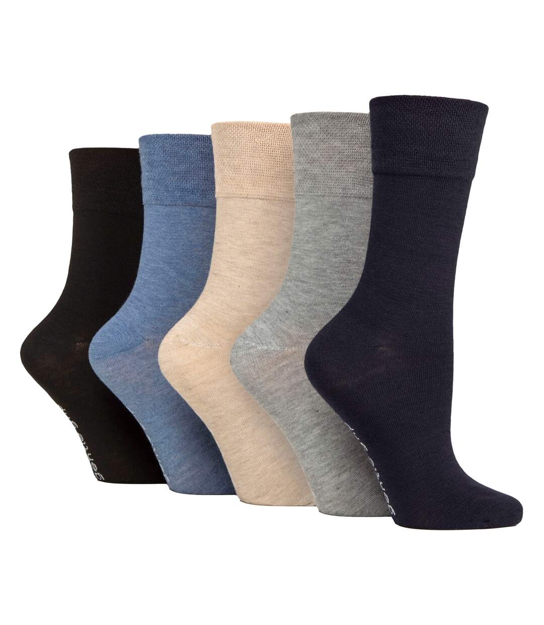 Gentle Grip - Femme 5 Paires Chaussettes Confort Douces Extensibles-1
